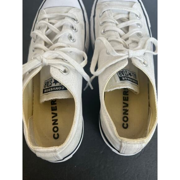 Converse Chuck Taylor All Star Lift Platform White/Black Low Top Skate Shoes 7.5 - Picture 8 of 10